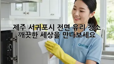 제주 서귀포시 전면 유리 청소, 깨끗한 세상을 만나보세요!